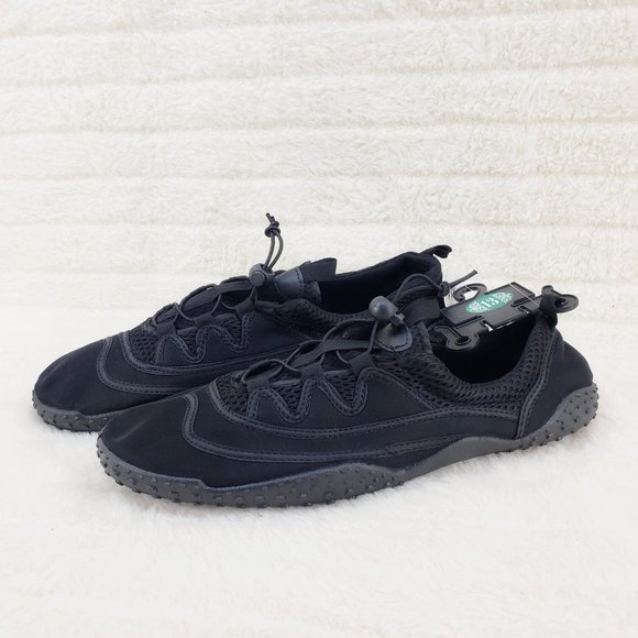 Men size 13 Aqua Water Shoes Black Quick Dry - Picture 2 of 8